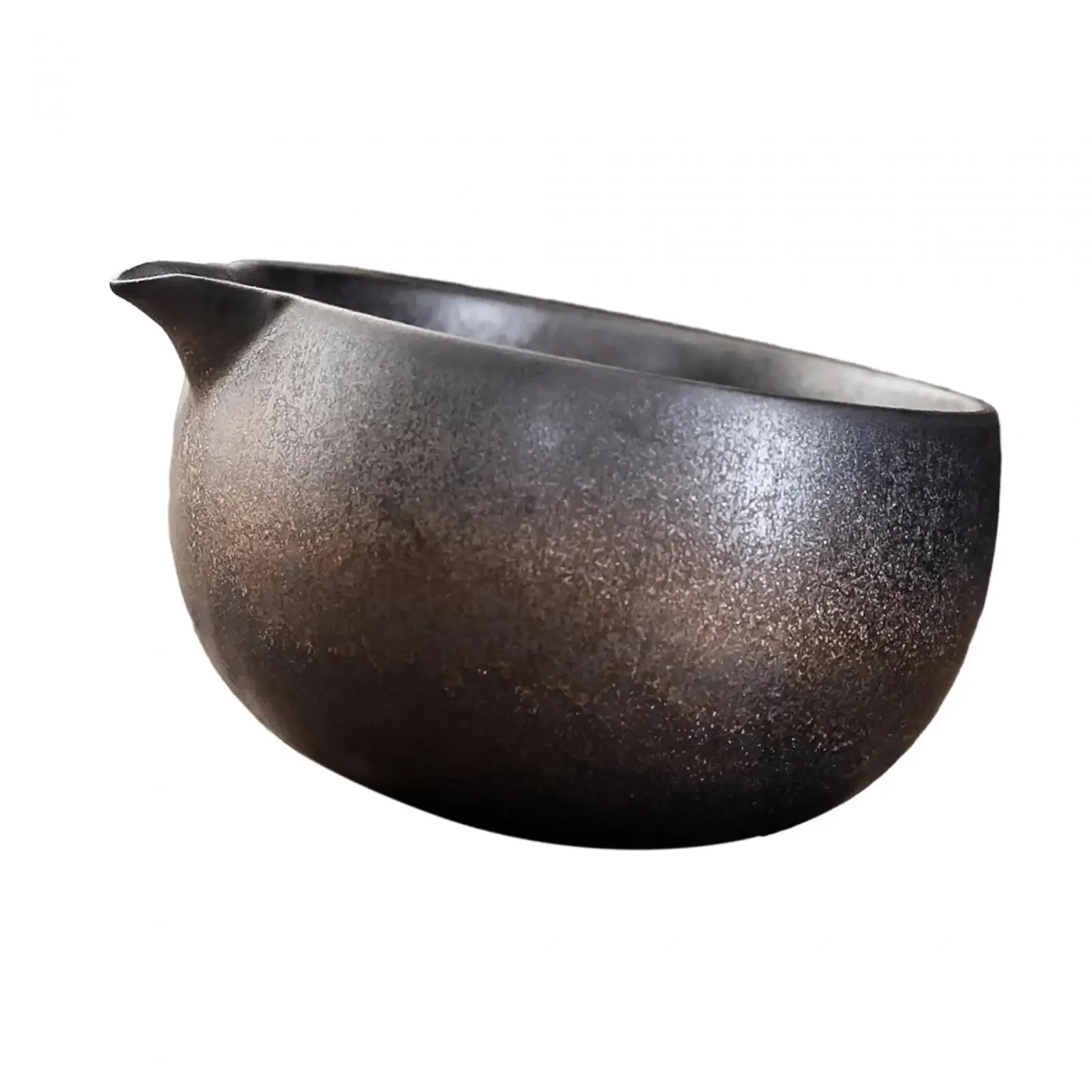 Artisanal Tea Bowl with Pouring Spout, Japanese Tea Ceremony Chawan 600ml