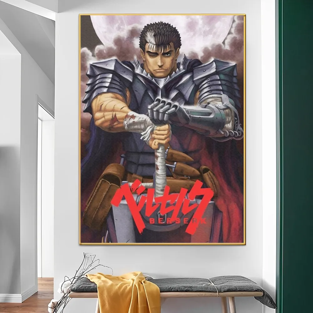 ベルセルク-日本の古典的なアニメ映画のポスター,HD品質のポスター