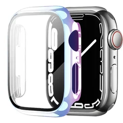 Premium Glass Bumper Screen Protector for Apple Watch - Full Coverage Case (E Pride 37)