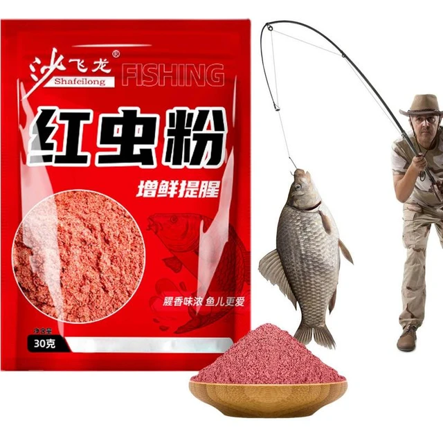 Bait Scent Fish Attractants Red Worm Powder Fish Scent Natural