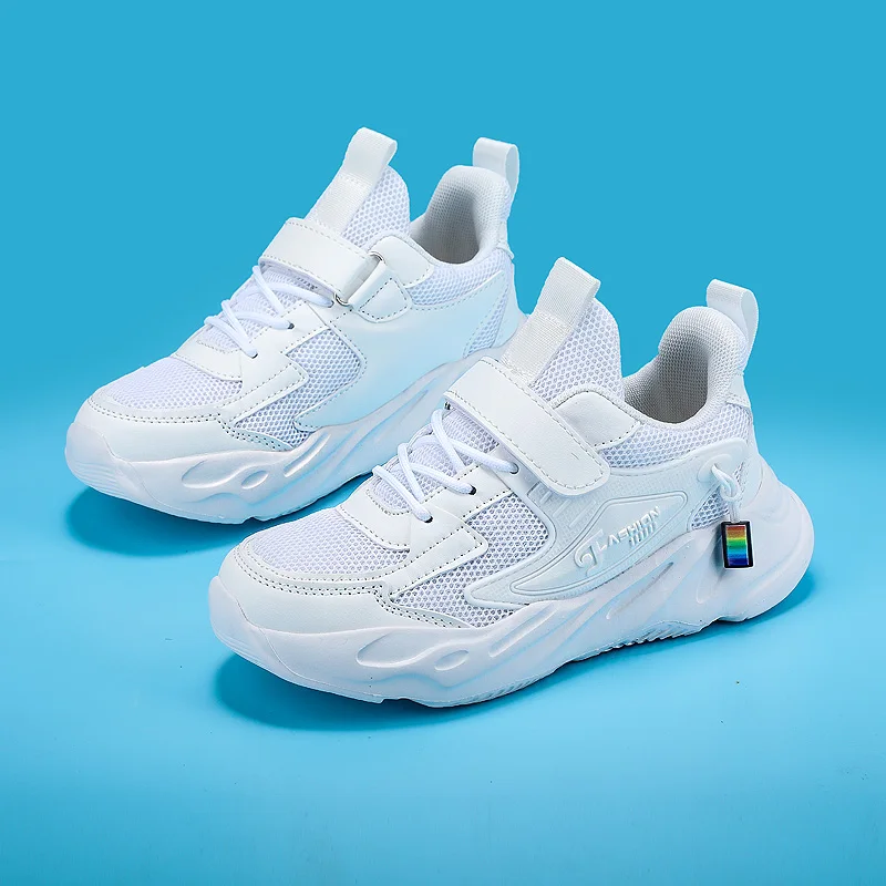 

27-39Summer White Student Running Casual Children Tennis Shoes Boys Sneakers Fashion Shoes for Kids Girls Designer Free Shipping
