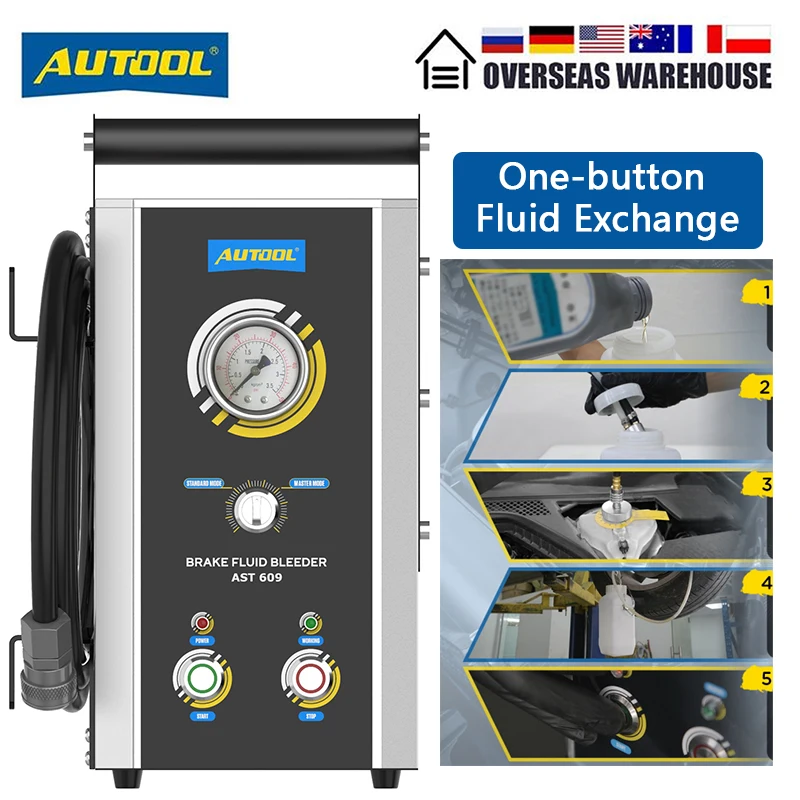 Autool Ast609 Oil Changer Machine Brake Oil Extractor Pulsating Brake