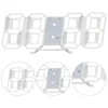 3D LED Digital Wall Clock with Adjustable Brightness Triple Alarm Temperature Display for Home Office Use 6