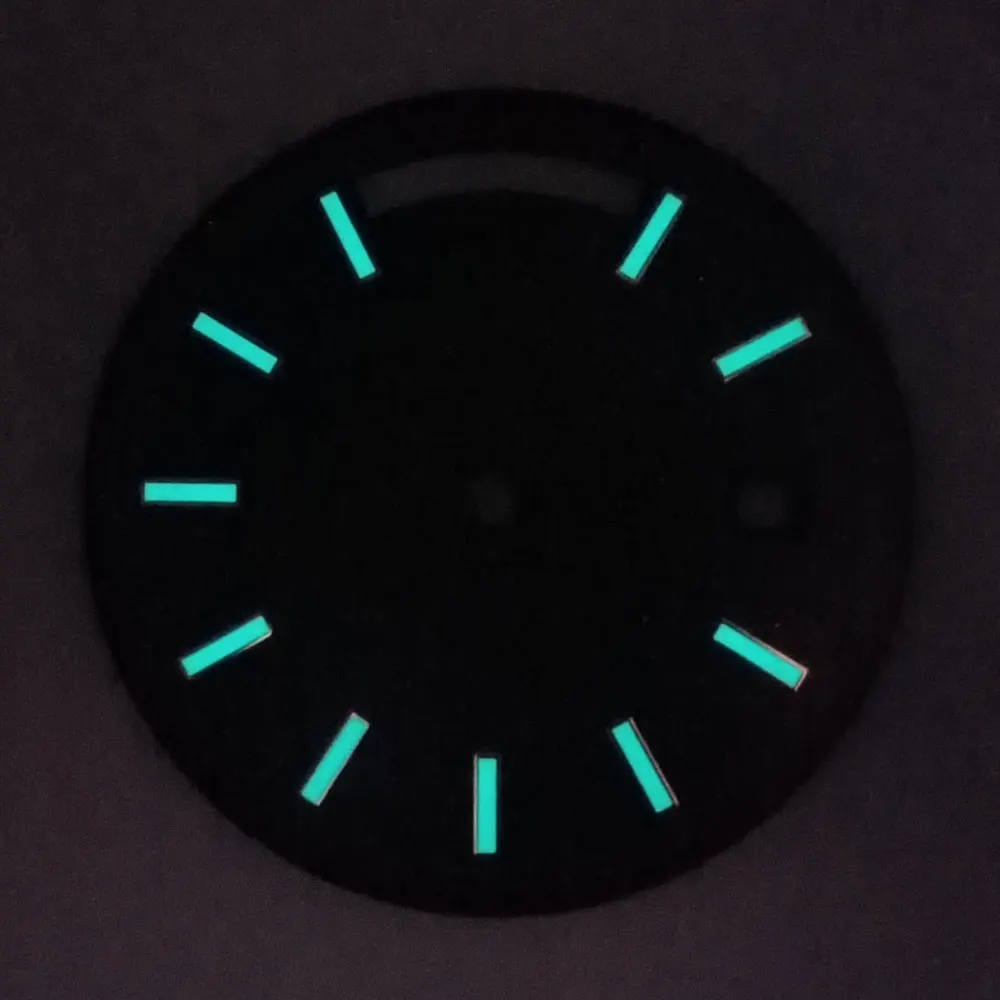 Elegant Multi-Tone Watch Dial in Green, Blue, and Gold - 31MM Diameter