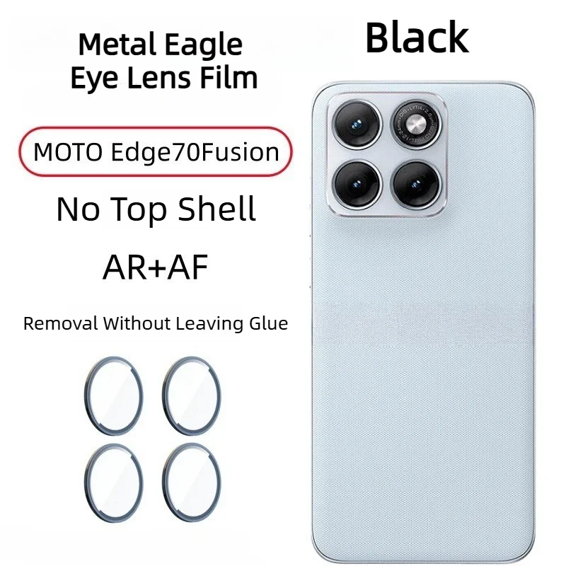 Luxury Diamond Glitter HD Glass Lens Protector with Metal Ring