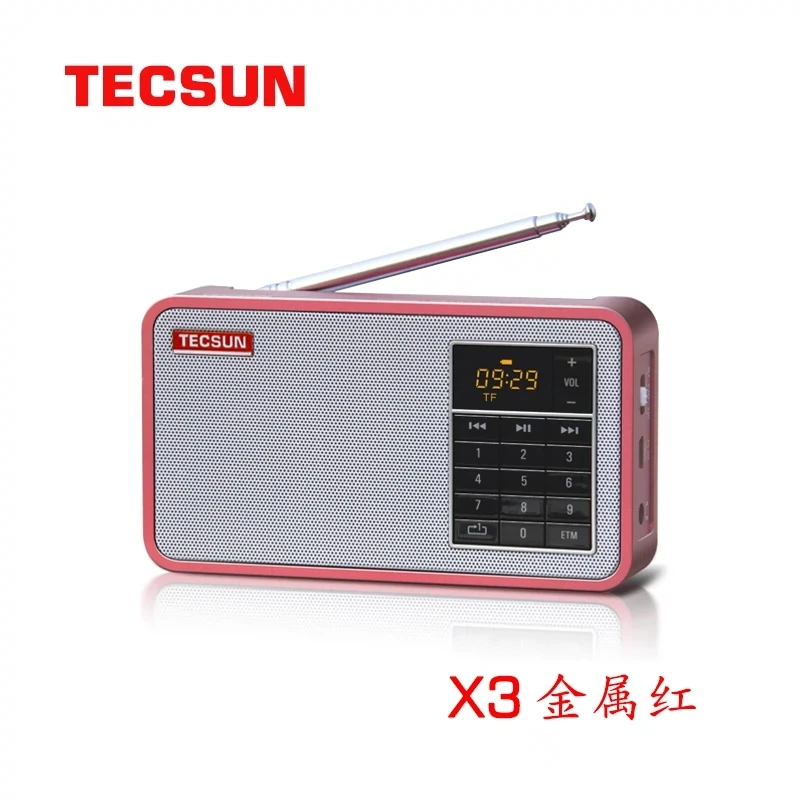 

Tecsun X3 FM стерео радио ETM радио со вставкой TF карта портативный динамик MP3 и компьютер динамик s функция