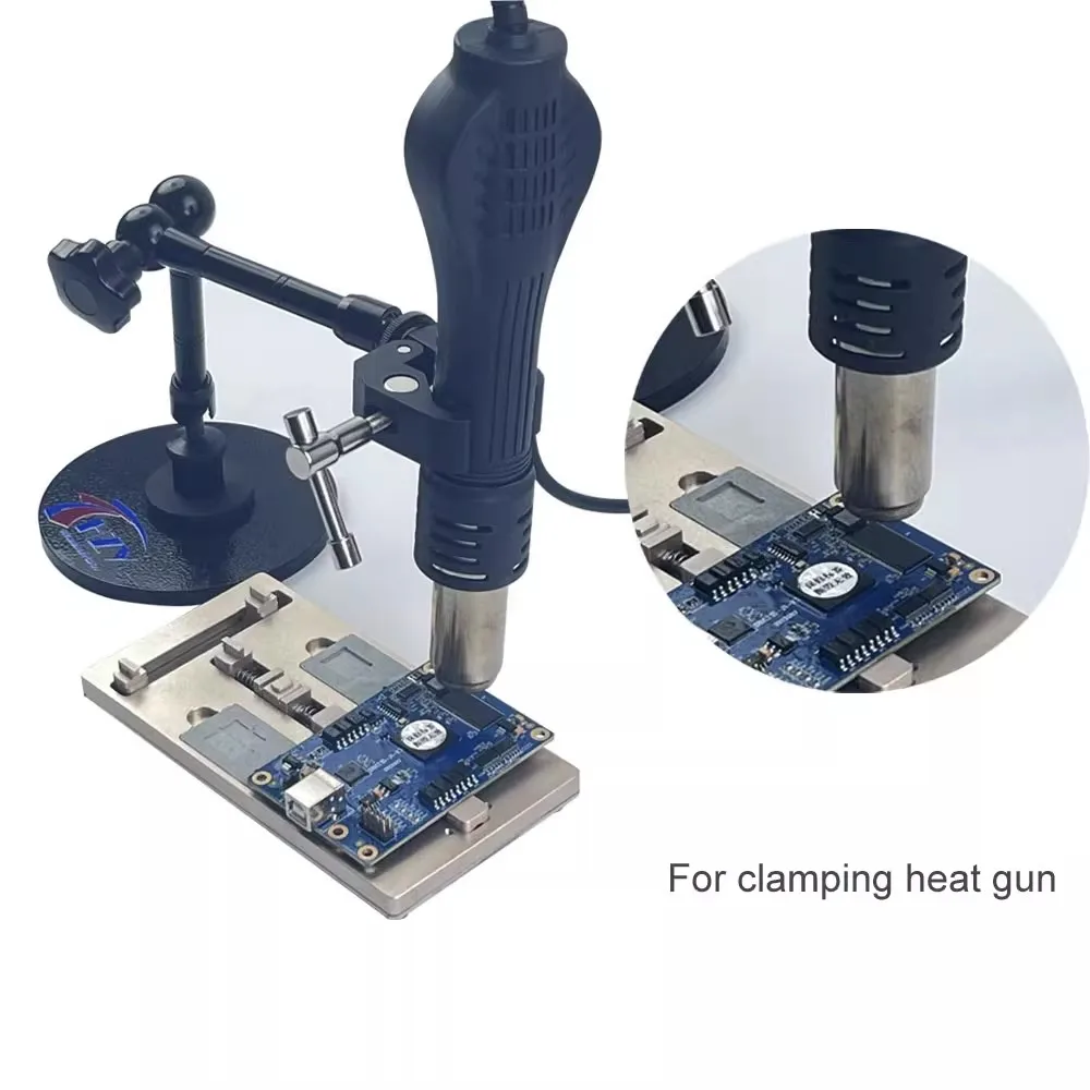 360°adjustable jig Aviation plug socket can be clamped heat gun soldering iron electronic welding welding table magnetic bracket 3