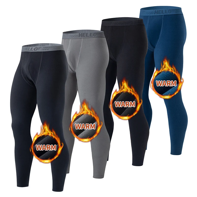1/3/4 Pcs Men’s Autumn And Winter Solid Color Warm Pants Slim Autumn Pants Comfortable Pants Men’s Winter Plus Size 5XL Leggings BEST SELLERS