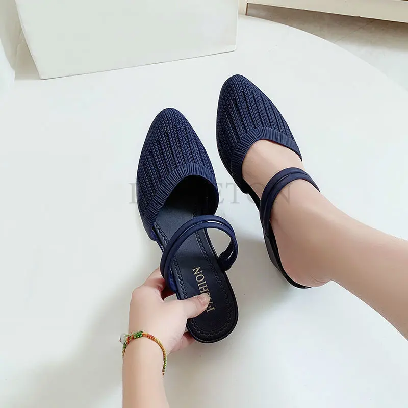 Women Sandals Open Toe Beach Slippers Lace Up Wedge Shoes