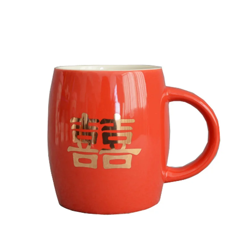 Керамическая кружка-барабан, чашка с Красной глазурью, бочка для вина, чашка для воды Xizi