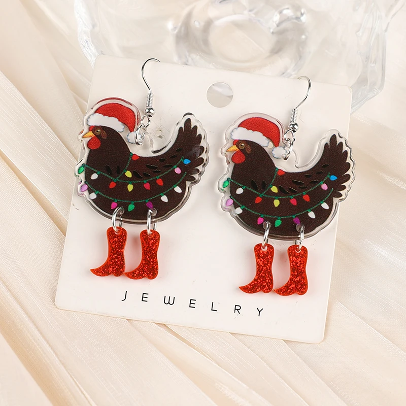 funny-christmas-chicken-drop-earrings-festive-acrylic-jewelry-gift