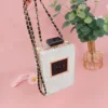 Luxury Rhinestone Evening Bags Acrylic Paris Perfume Shaped Bag Purses Clutch Vintage Banquet Handbag Shoulder Crossbody Bags 6