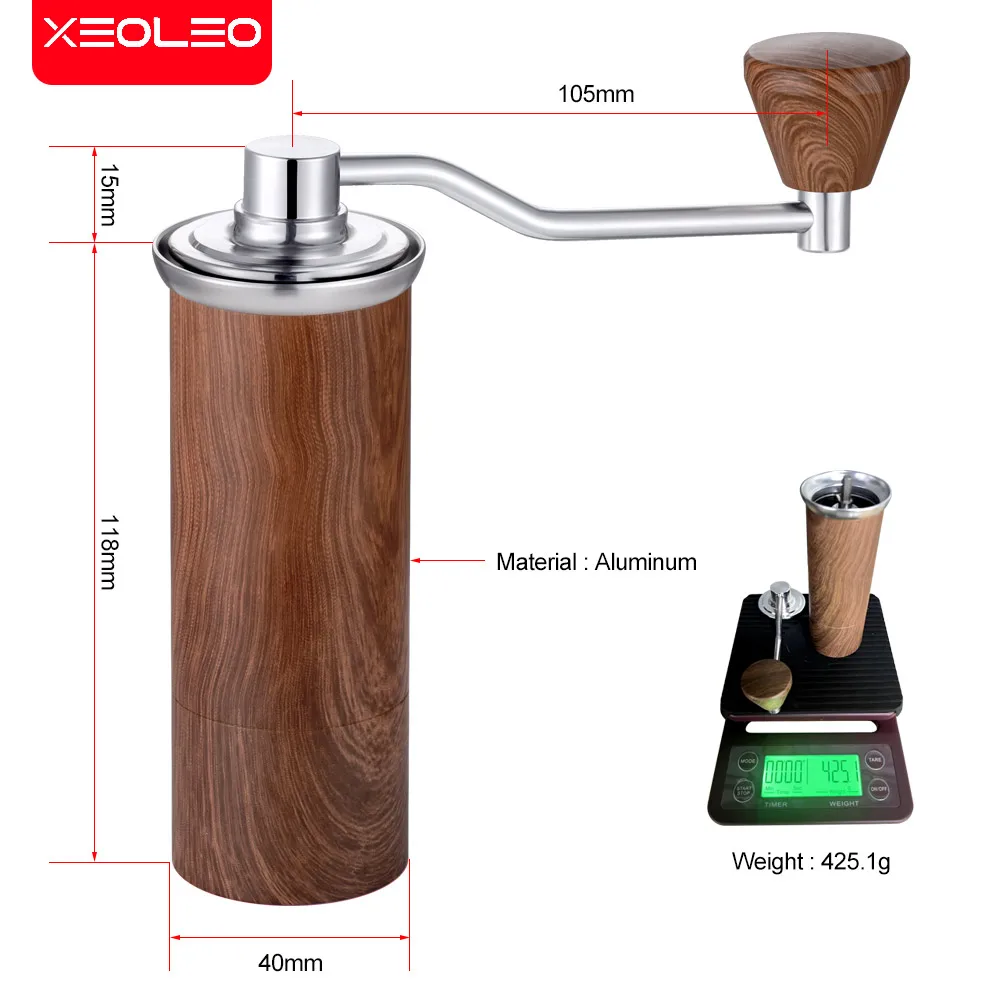 Portable Manual Coffee Grinder - مطحنة قهوة يدوية...