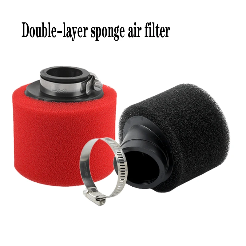 Air Filter Motorcycle Air Filter Air Filter Cleaner Motocross Air Filter 35mm 38mm 42mm 45mm 48mm Bend Elbow Neck Foam Air Filter Sponge Cleaner Moped Scooter Dirt Pit Bike Motorcycle RED Kayo BSE