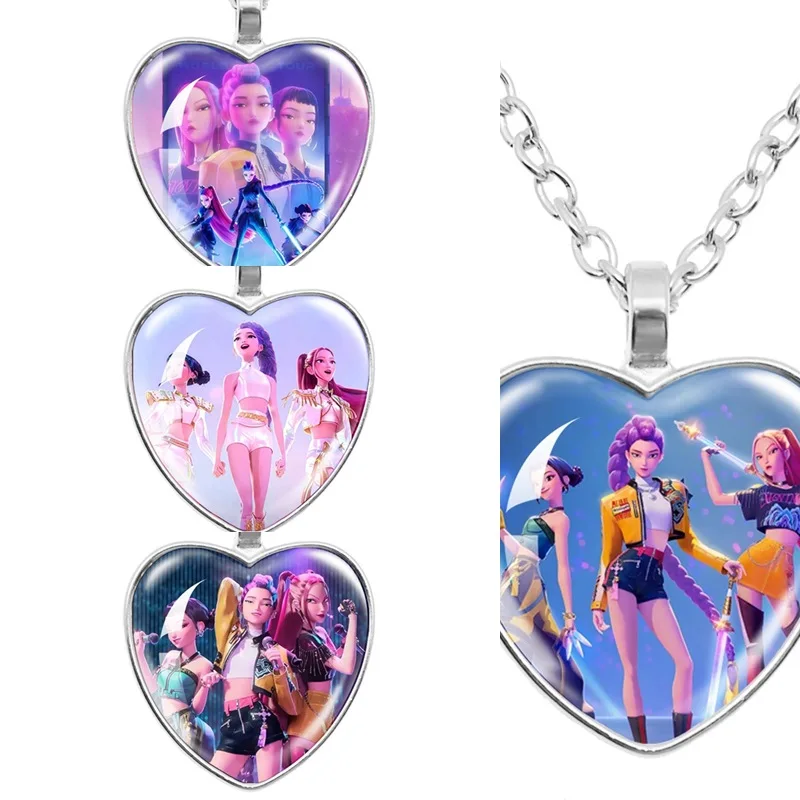 Kpop%20Demon%20Hunter%20Keychain%20Bracelet%20Fans%20Gifts%20Huntrix%20Hanging%20Pendants%20Heart%20Necklace%20Party%20Accessories%20-%20Image%203