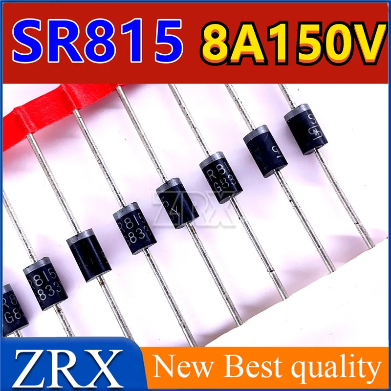 

5 шт./лот новый оригинальный импортный Диод выпрямителя Шоттки SR815 8A150V прямой штифт оплетка