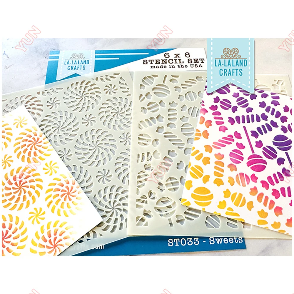 

Sweets Stencil Set Layered Production Stencil Handmade DIY Hot Sale Painting Scrapbook Coloring Embossed Photo Album Decoration