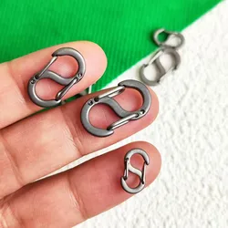 Titanium S Clasp for Jewelry Making, 12mm/16mm, Elegant DIY Connector (Stone - washed)