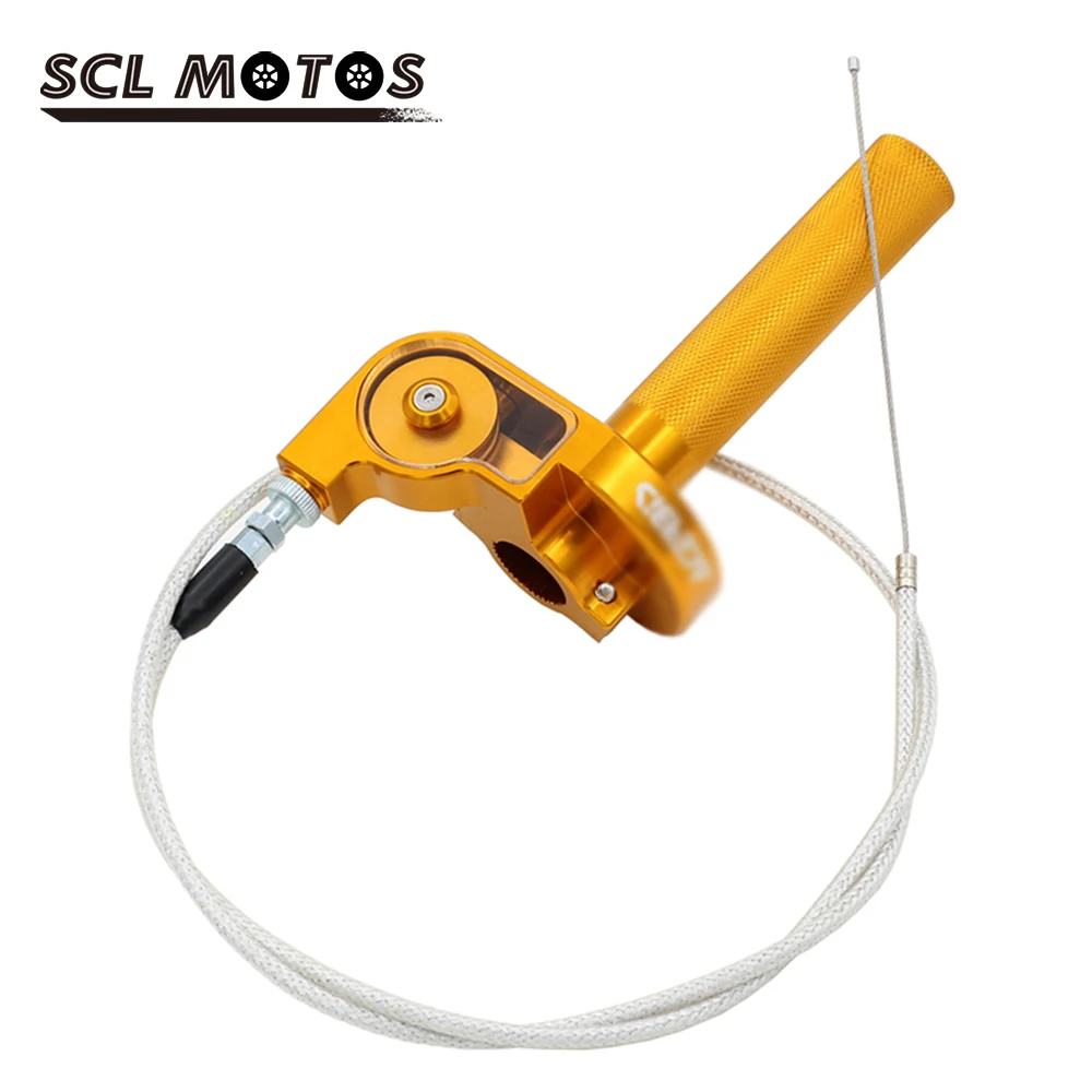 Scl Motos Universale 22Mm Moto Cnc Alluminio Ac Impugnatura Acceleratore Twister Rapido Con Cavo Acceleratore Crf 50 70 110 Nuovo