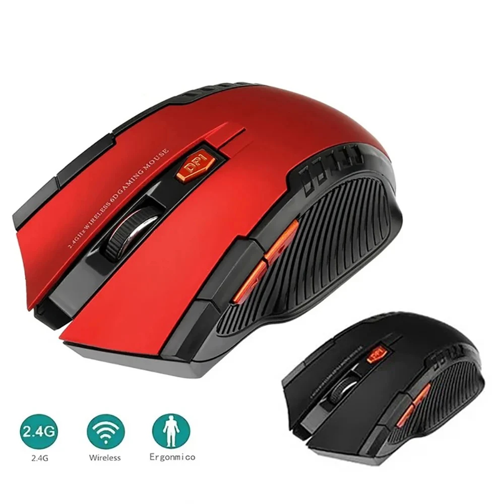 

2.4GHz Wireless Mouse Optical Mice Mouse Gaming with USB Receiver Gamer 2000DPI 6 Buttons Mouse For Computer Laptop Accessories