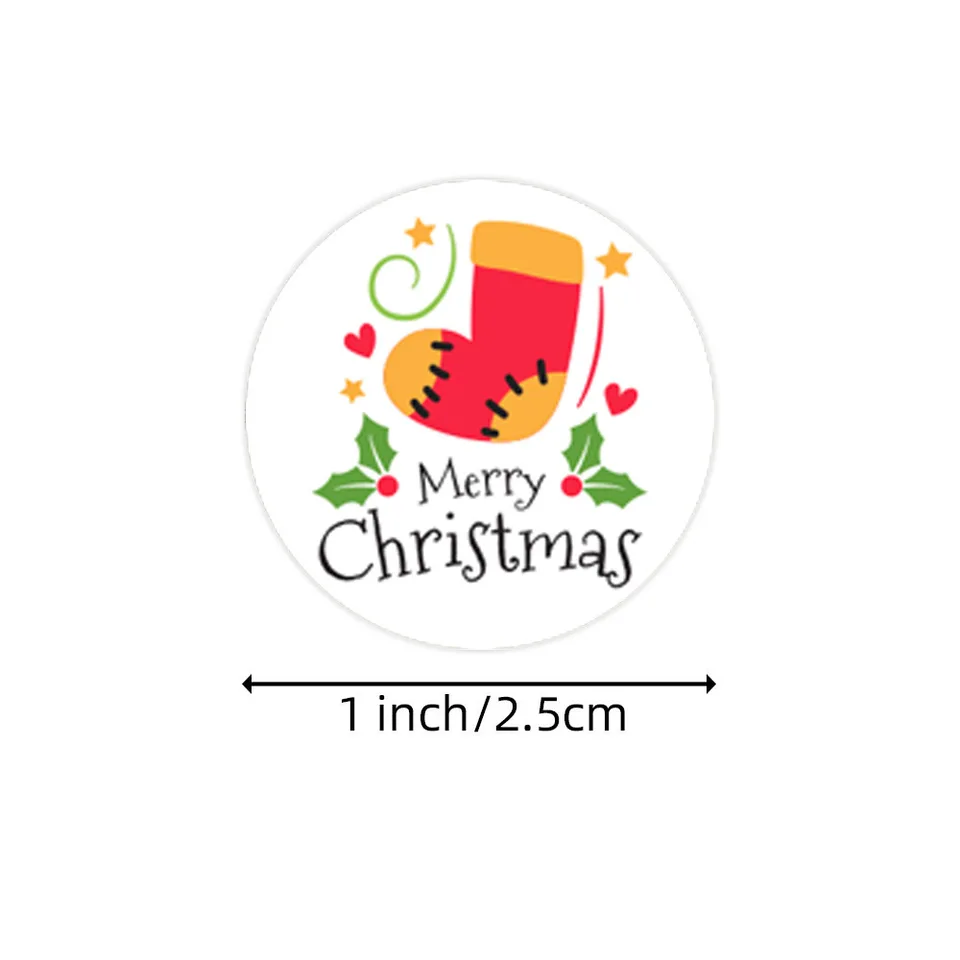 Autocollants Ronds "Bonne Année" - Lot De 500 étiquettes Adhésives Pour Cartes, Enveloppes Et Emballages Cadeaux