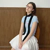 Korean Knitted Slim long Scarf Wool Solid Women's Scarf Spring and Autumn Y2K Personalized Decorative Scarf Neck 1