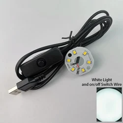 Warm White USB LED Reading Lamp with Dimmer Switch (White Led Black)