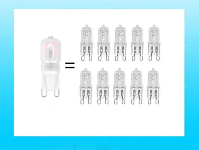 Description Picture 3 of item10X Dimmable G9 LED Light Bulbs 220V 110V Spotlights 2835 Bright Home Chandelier Lamps 9W 5W 7W Replace 30W 40W Halogen Ampoule