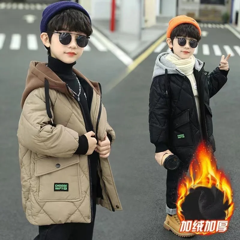 Manteau Hiver Bébé Enfant Épais Et Doux - Coupe-Vent, Pull Capuchon - Vêtement D'Extérieur 2025 - Taille 1-8 Ans