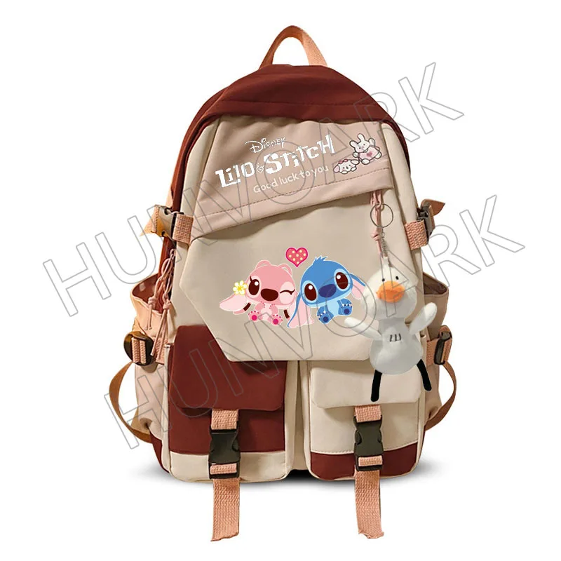 Disney-Mochila de retales de Lilo y Stitch para niños, niñas y  adolescentes, mochilas de hombro para la escuela, mochilas escolares de  viaje - AliExpress