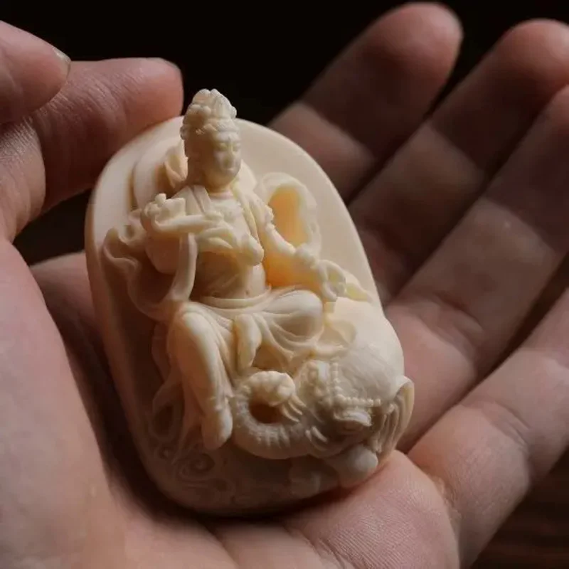 

Elephant Fruit Carved Twelve Zodiac Destiny Buddha Pendant Male And Female Couples, Hot Selling Jewelry For Universal Bodhisattv