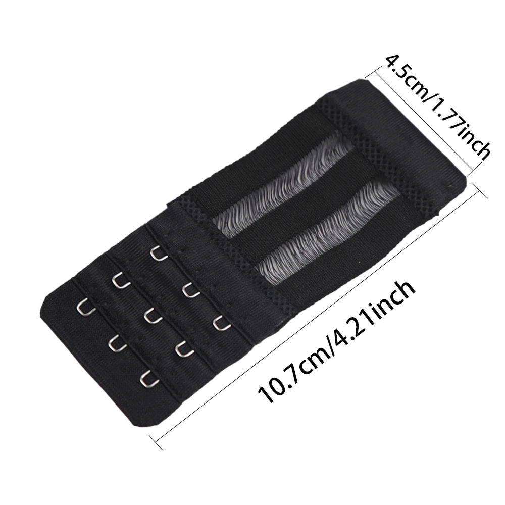 Adjustable 3-Row Bra Extender Set - 3-Pack Intimate Accessories