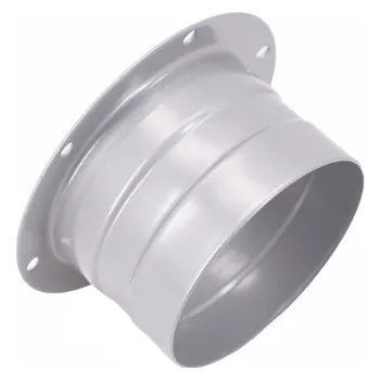 환기 시스템용 회색 금속 벤트 파이프 벽 플랜지 연결 어댑터, 75mm, 100mm, 120mm, 150mm, 200mm, 1 개