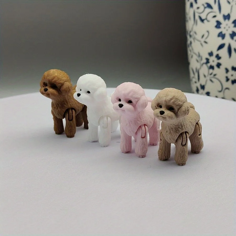 Elegant 3D Printed Poodle Statue - Versatile Dog Decoration