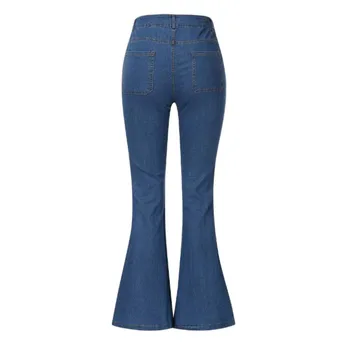 Women'S Pants Factory Custom Logo Drop High Waist Slim Stretch Skinny Pencil Ladies Pants Stretch Jeans Cowboy Female Jeans 4