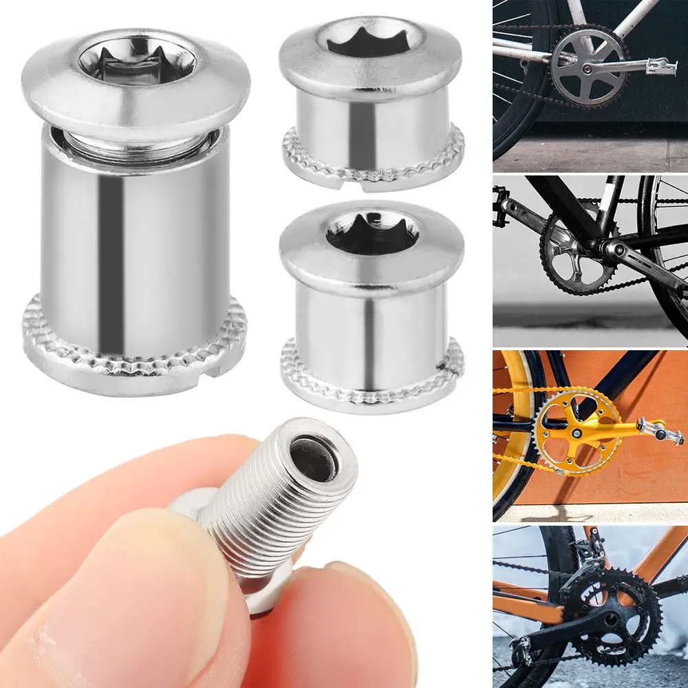 5 Pair Bike Chainring Bolts MTB Plate Screws Monoplate Or Double Or Three Plate Crank Parts Cycling Crankset Accessories