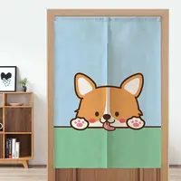 Cartoon Corgi Dog Animals Door Curtain Bedroom Kitchen Living Room Noren Entrance Decor Partition Split Curtain Doorway Curtain 1