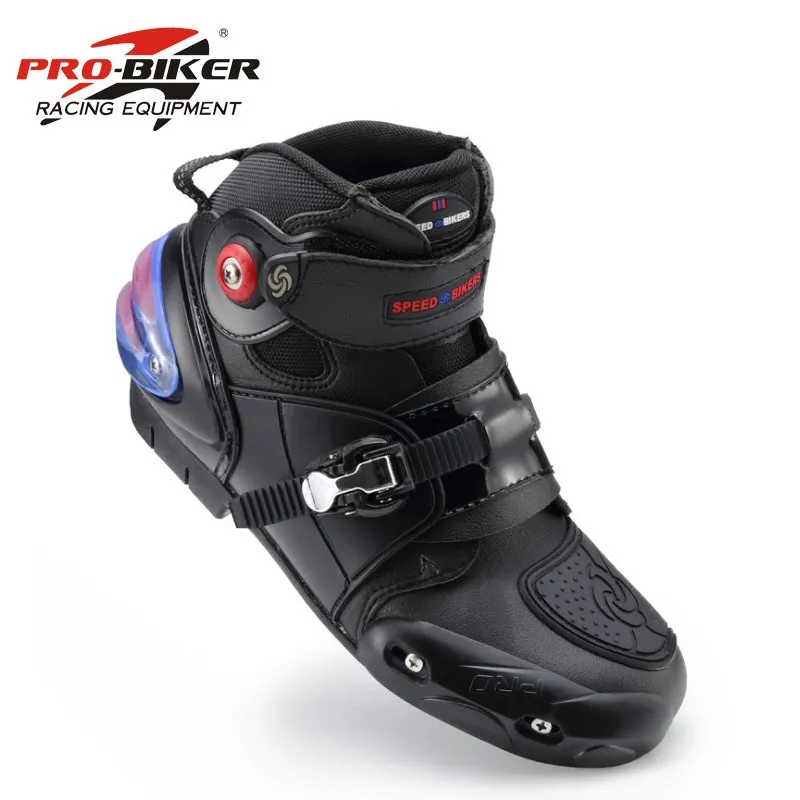 Microfiber Leather Motorcycle Short Boots Professional moto shoes Racing bota motociclista Motorcycle Boots motorcycle boots