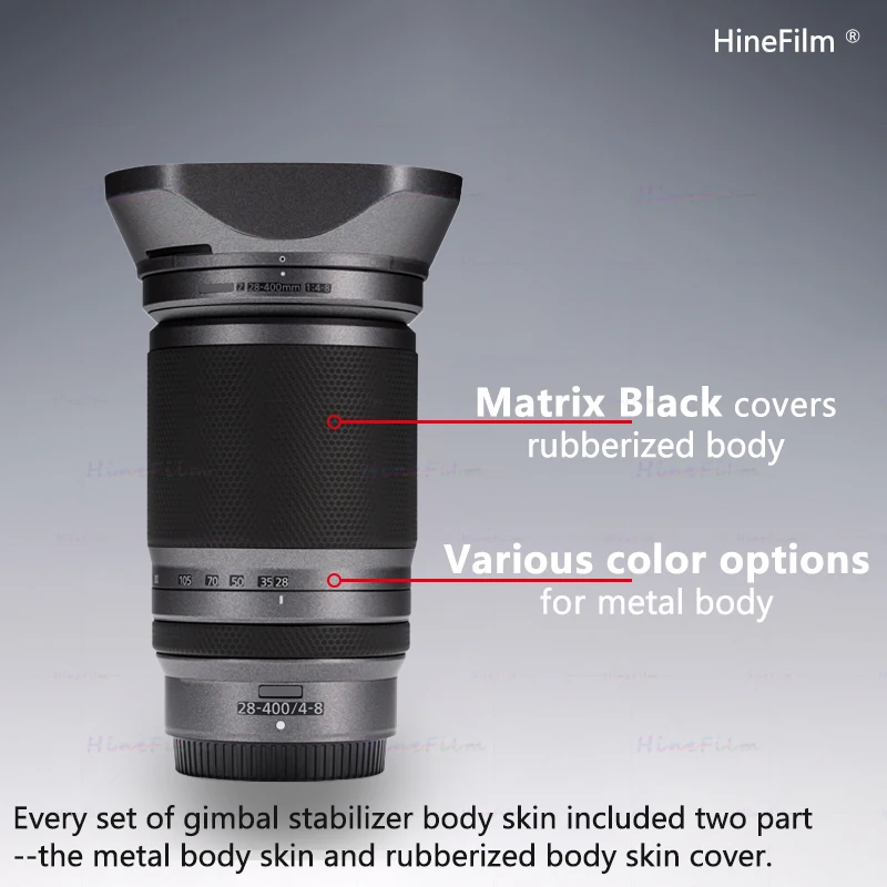 Hinefilm スキン Nikon Z 28-400 レンズスキン Nikkor Z 28