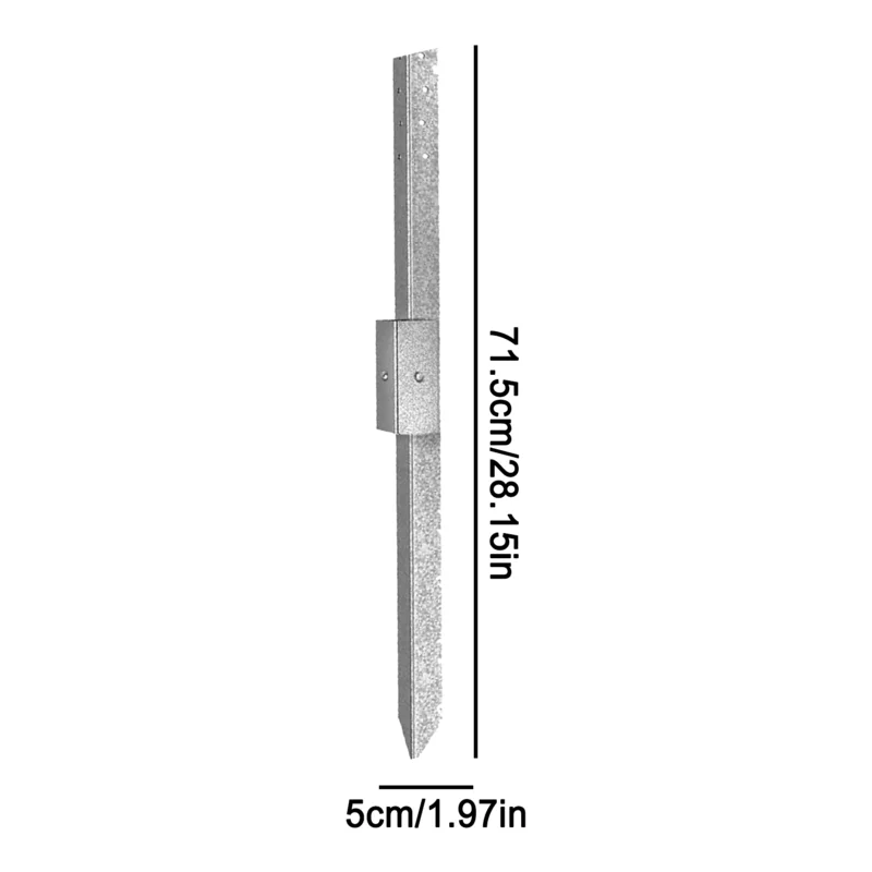 Post Anchors Heavy Duty Fence Spikes Thickened Barrier Bracket Repairing Accessories For Mailbox Reinforcement