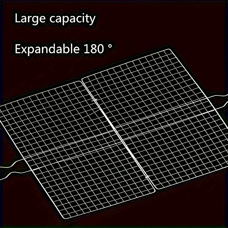 [Multi-purpose] Heavy-duty stainless steel grill for even cooking - ideal for camping, picnics and family gatherings