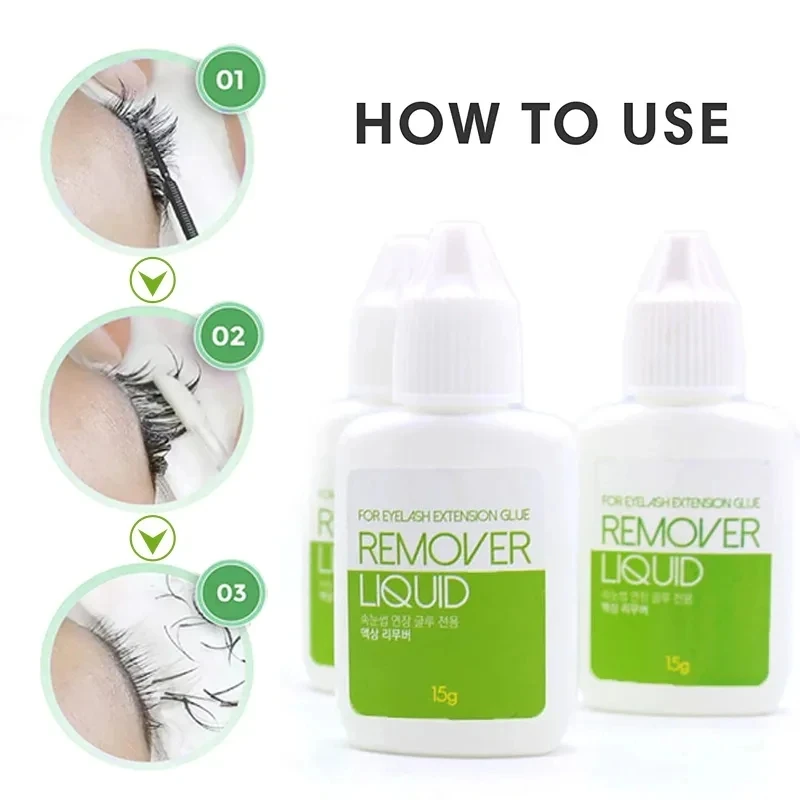 Liquid Remover for Eyelash Extensions Glue Original Korea False Lash Removal Liquid Beauty Health Makeup Tools 15g