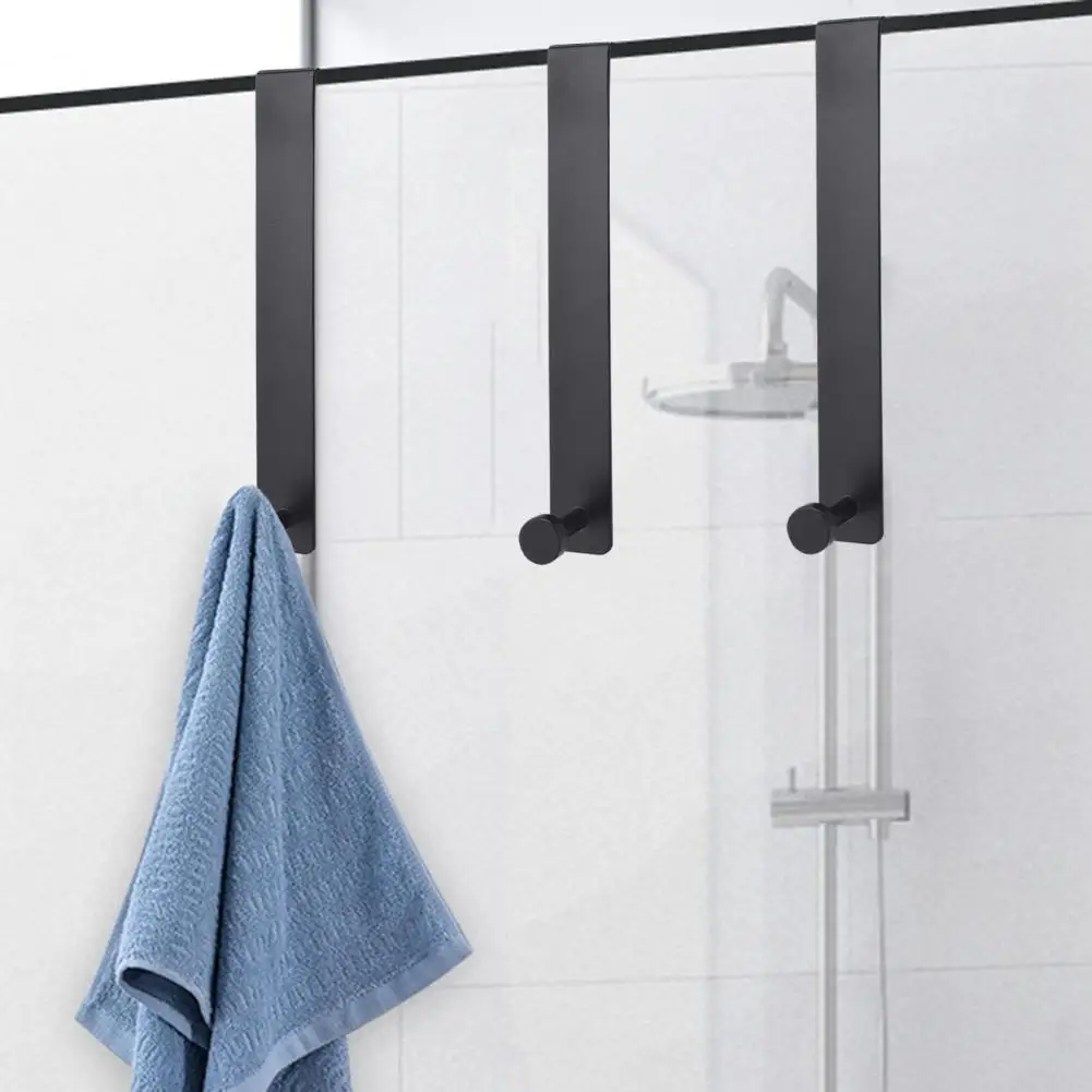 Clothes Hook Versatile Door Hook Space-saving Cabinet Door Multi-purpose Holder for Clothes Hats Towels Bathroom Towel