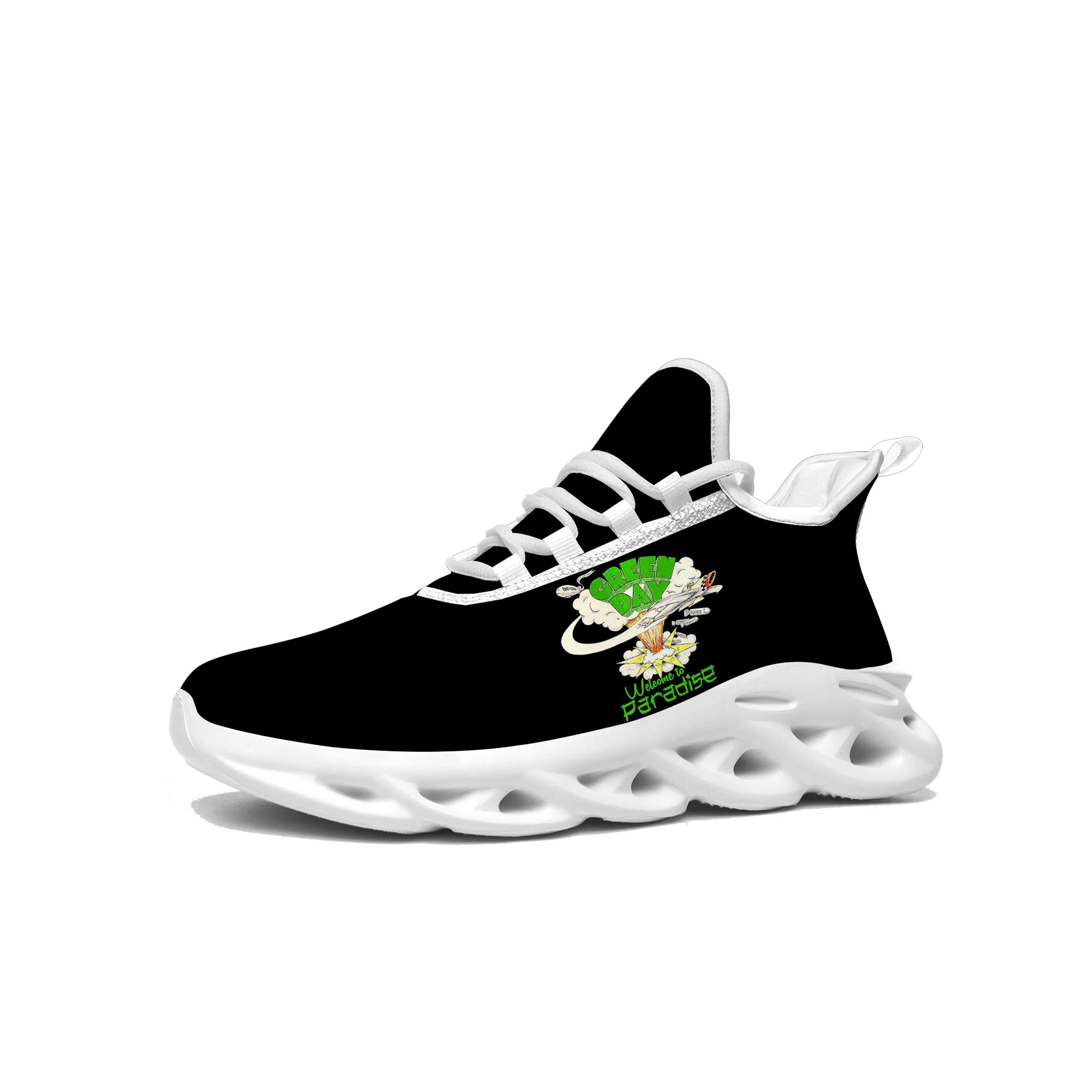 

Green Day Rock Band Flats Sneakers Mens Womens Sports Running Shoes High Quality Sneaker Lace Up Mesh Footwear Tailor-made Shoe