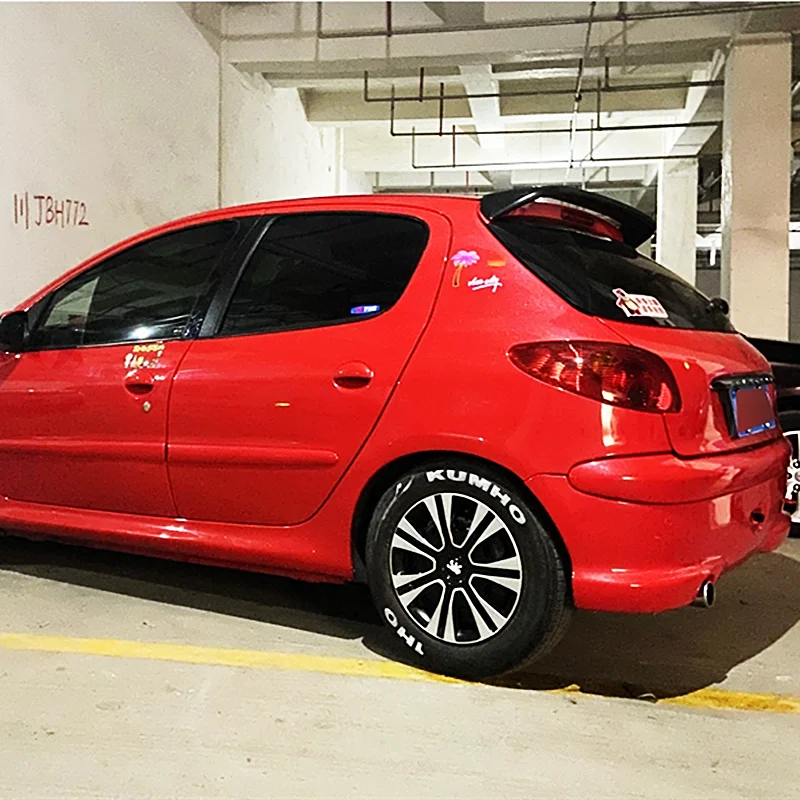 Red Peugeot 206 Tuning