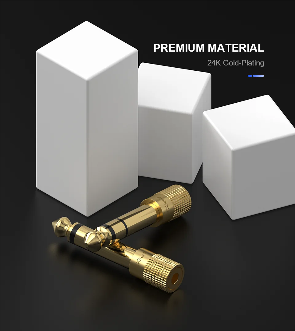 6.5 6.35mm Male Plug to 3.5mm Female Connector Headphone Amplifier Audio Adapter Microphone AUX 6.3 3.5mm Converter QGeeM Jack