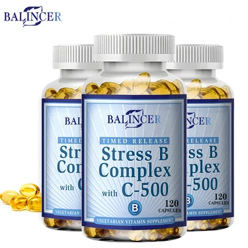 Vitamin B Complex - Supports Energy, Nervous System Health, Boosts Immunity, Antioxidant Supplement-120 Capsules