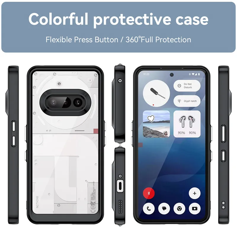 Colorful Soft Silicone Transparent Shockproof Bumper Case