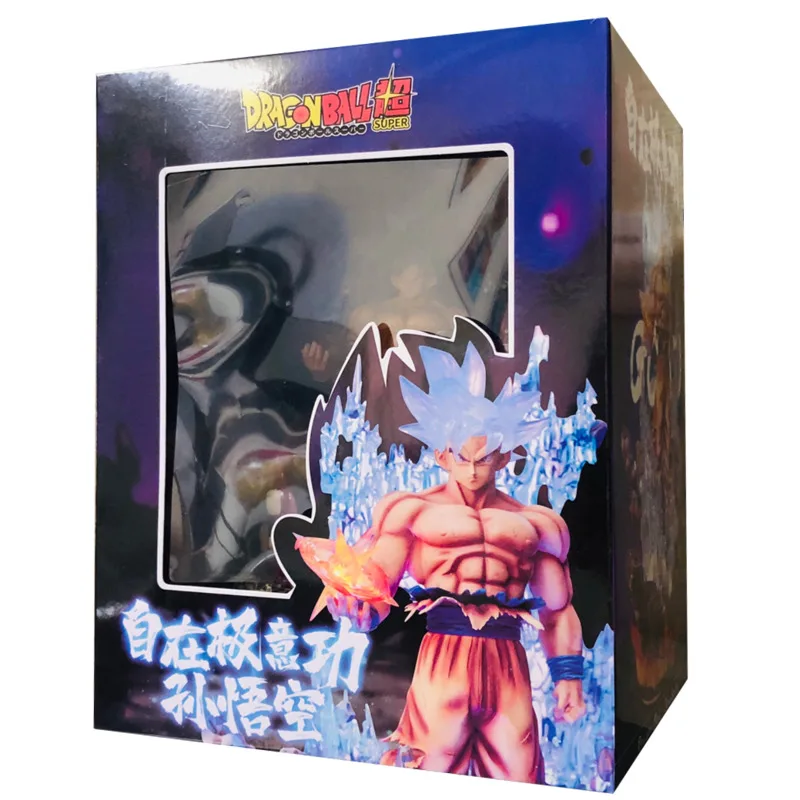 45cm Dragon Ball Super Figura de duas cabeças Filho Goku Migatte No Goku'i  Figura de