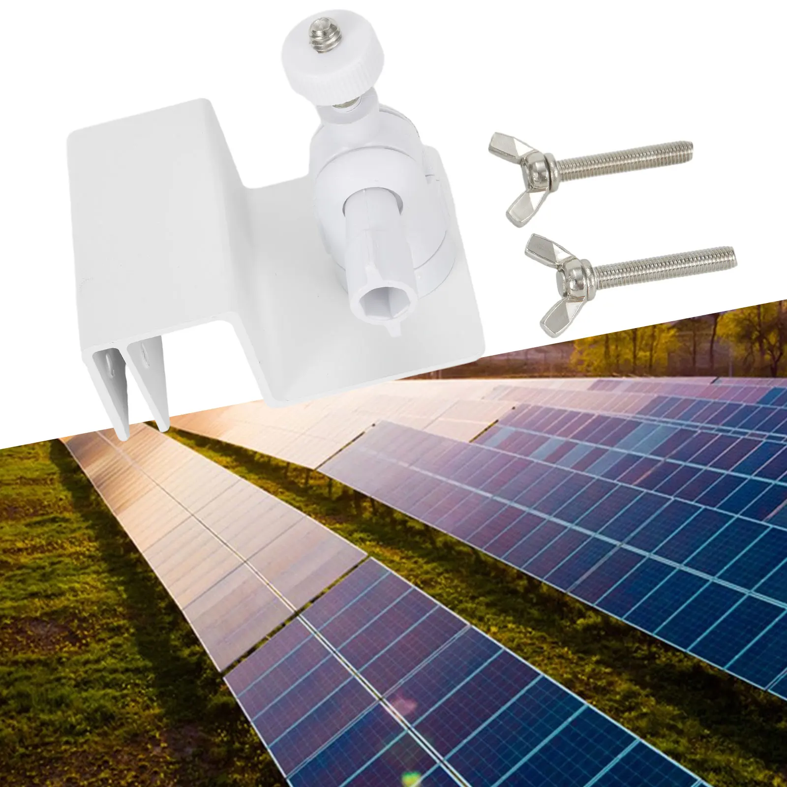 1pc Weatherproof Gutter Mount Bracket With Screw Adapter Adjustable Special Monitoring Bracket For Security Cameras Solar Panel